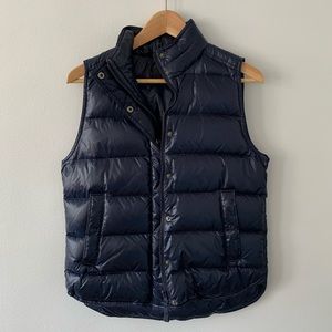 J.Crew Puffer Vest, Navy, Small
